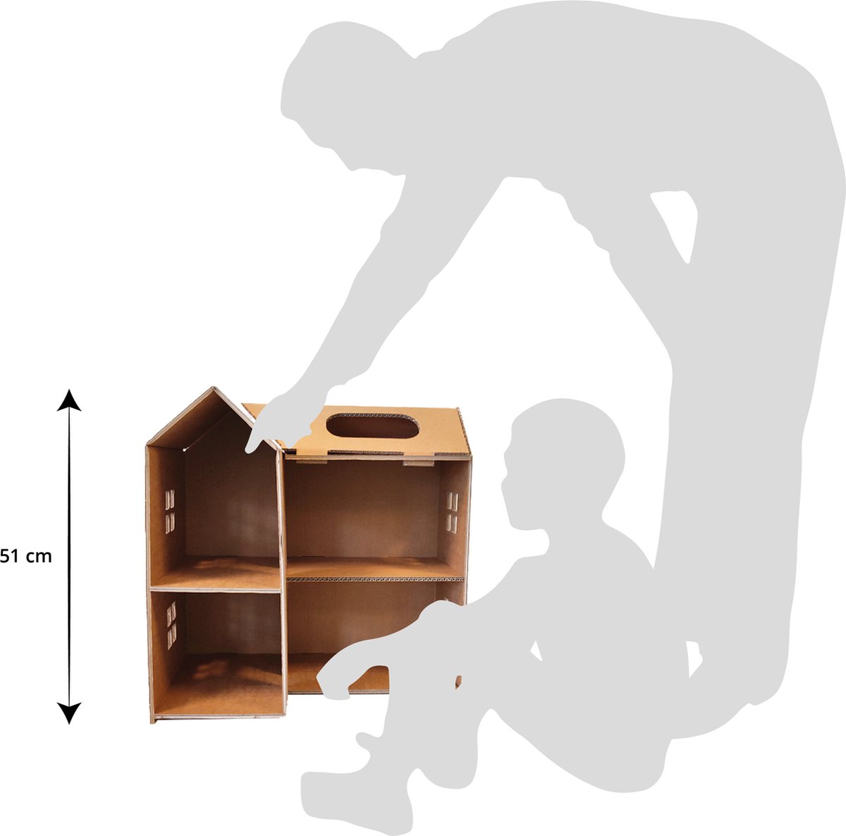 Kartonnen Speelhuis | | Creatief, Sensorisch En Open Einde Speelgoed