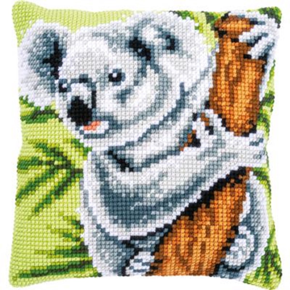 Vervaco - Kruissteekkussen kit - Koala - PN-0199306 - Borduren - Borduurpakket - Borduurpakket volwassenen - Borduurpakket kind