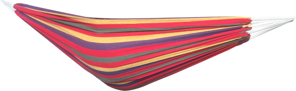 Hangmat - 200x150 cm - polyester/katoen - rood