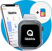 Qlokkie Kiddo Pro - GPS Horloge kind 4G - GPS Tracker - Videobellen - Veiligheidsgebied instellen - SOS Alarmfuncties - Smartwatch kinderen - Inclusief simkaart en mobiele app - Grijs