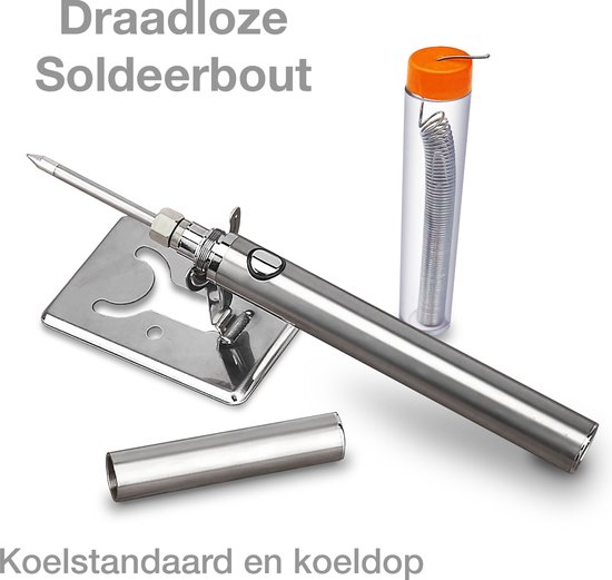 Draadloze Soldeerbout - Oplaadbaar soldeerpen - Li-on batterij oplaadbaar via usb - voor elektrische reparaties en Hobby's zoals houtbranden - makewaze