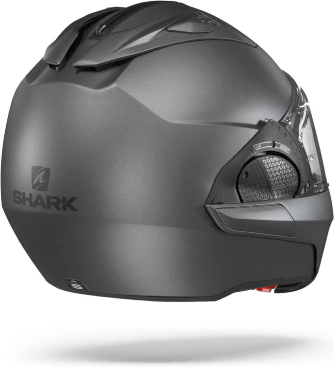 SHARK EVO GT BLANK Motorhelm Systeemhelm MAT Zwart - Maat KS – foto 3
