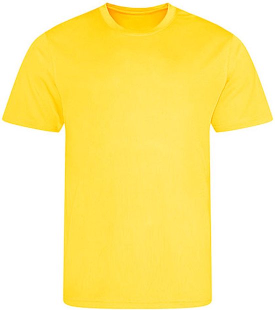 Recycled herenshirt 'Cool T' korte mouwen Sun Yellow - 3XL