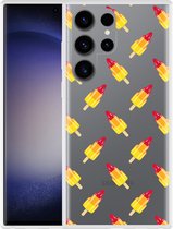 Cazy Hoesje geschikt voor Samsung Galaxy S23 Ultra Raketjes