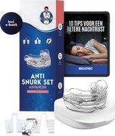 Anti Snurk Beugel Set Advanced - 2x Verstelbare Snurkbeugel - 8x Neus Spreider en 1x Neus Clip - E-Book