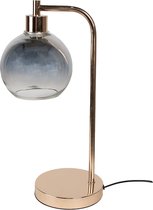 Clayre & Eef Tafellamp 21x15x41 cm Goudkleurig Ijzer Glas Bureaulamp