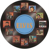 Wandbord LP Vinyl Look Muziek Artiesten - Elvis Presley Collage Of Albums