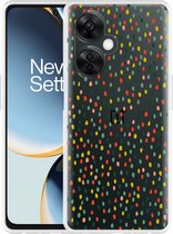 Cazy Hoesje geschikt voor OnePlus Nord CE 3 Lite 5G Happy Dots