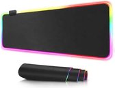 RGB Gaming Muismat XXL 80x30cm | LED Verlichting Muismat | Anti-Slip | Waterbestendig | Extra Breed en Lang