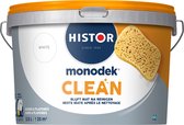 Histor Monodek Clean - Mat - Reinigbare Muurverf - Makkelijk Schoon te Maken - 2.5 Liter - Wit