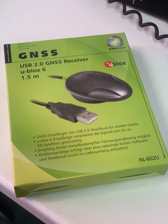 Ricevitore GPS NaviLock NL-603P Con Chip U-blox 6 E Interfaccia Seriale MD6