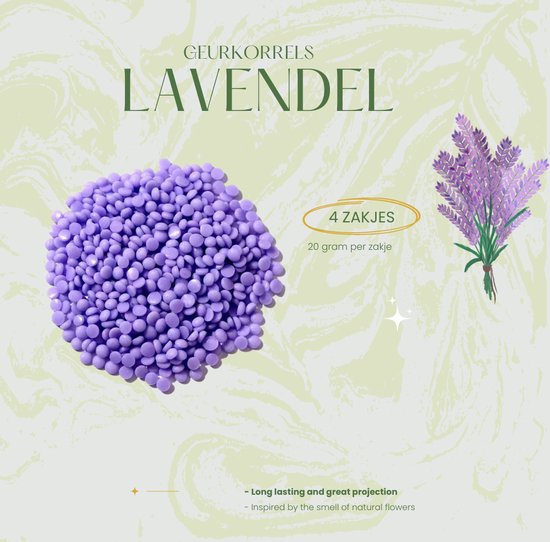 LAVODIA Sachets parfumés Lavande: 20 sachets Senteur pour Armoire