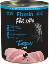Fitmin For Life Dog Tin Kalkoen 6 x 800g