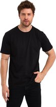 Comeor T-shirt Heren Korte Mouw - Katoen - Zwart - 2XL