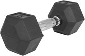 Gorilla Sports Dumbell - 8 kg - Gietijzer (rubber coating) - Hexagon