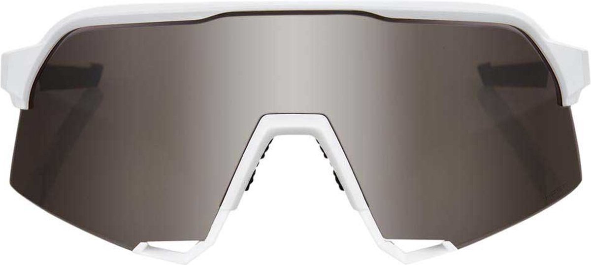 White Matte S3 HiPER® gafas-de-sol-100-s3-matte- Lens Mirror Silver ウェア