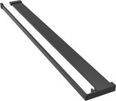 vidaXL-Doucheschap-voor-inloopdouchewand-100-cm-aluminium-zwart