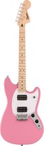 Squier Sonic Mustang HH MN Flash Pink - Elektrische gitaar