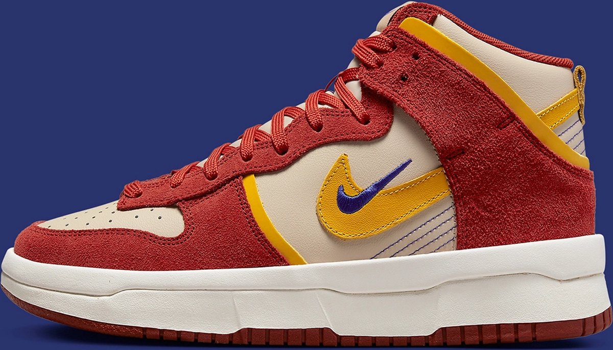 Sneakers Nike Dunk High Up “”Cinnabar”” Sneaker Unisex Geel