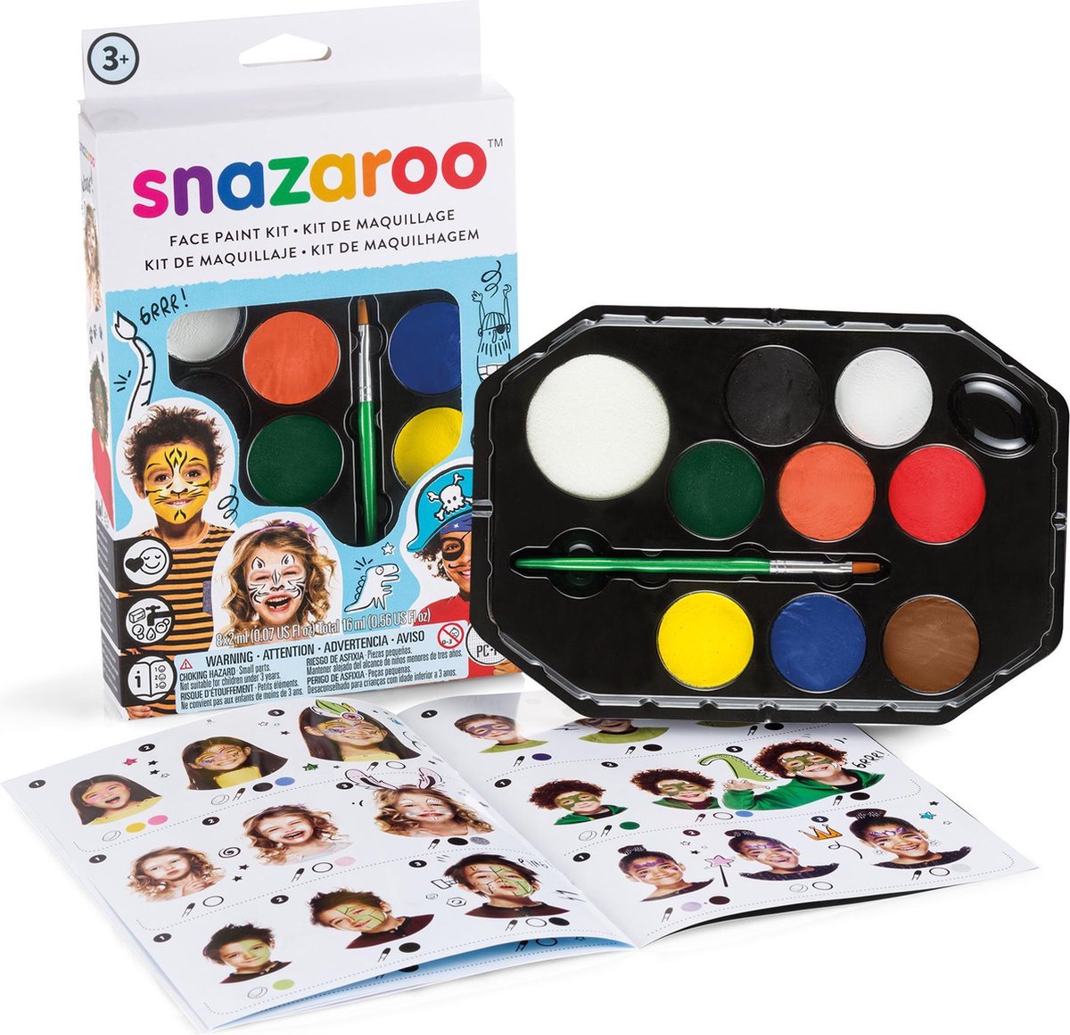 Snazaroo Schmink set jongens in stoere kleuren - Snazaroo