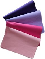 100 pièces A5 papier de soie papier de soie rose violet 190 X 250mm papier de soie papier d'emballage de tissu