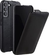 ShieldCase hoesje geschikt voor Samsung Galaxy S23 flip hoesje (zwart) - geschikt voor Samsung Galaxy S23 hoesje leer