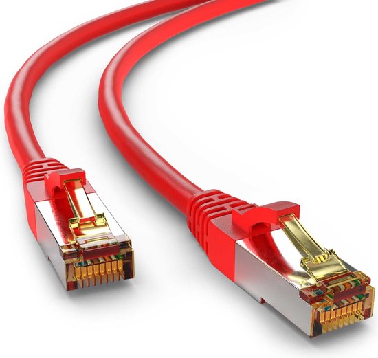 Câble réseau Goobay S / FTP rouge - CAT6a - 2 mètres