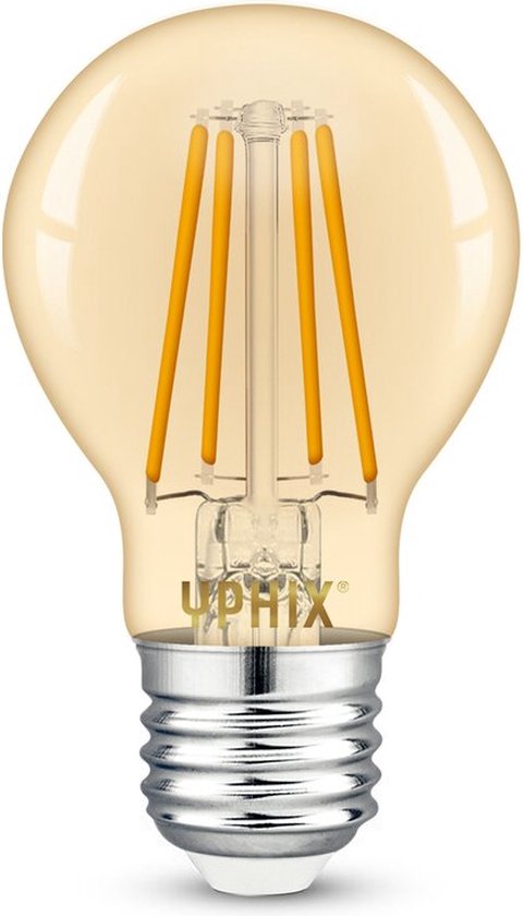 Yphix E27 LED filament lamp Atlas A60 amber 4W 1800K dimbaar - A60