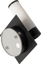 QAZQA bath - Moderne Wandlamp voor binnen voor badkamer - 1 lichts - D 11.5 cm - Zwart -