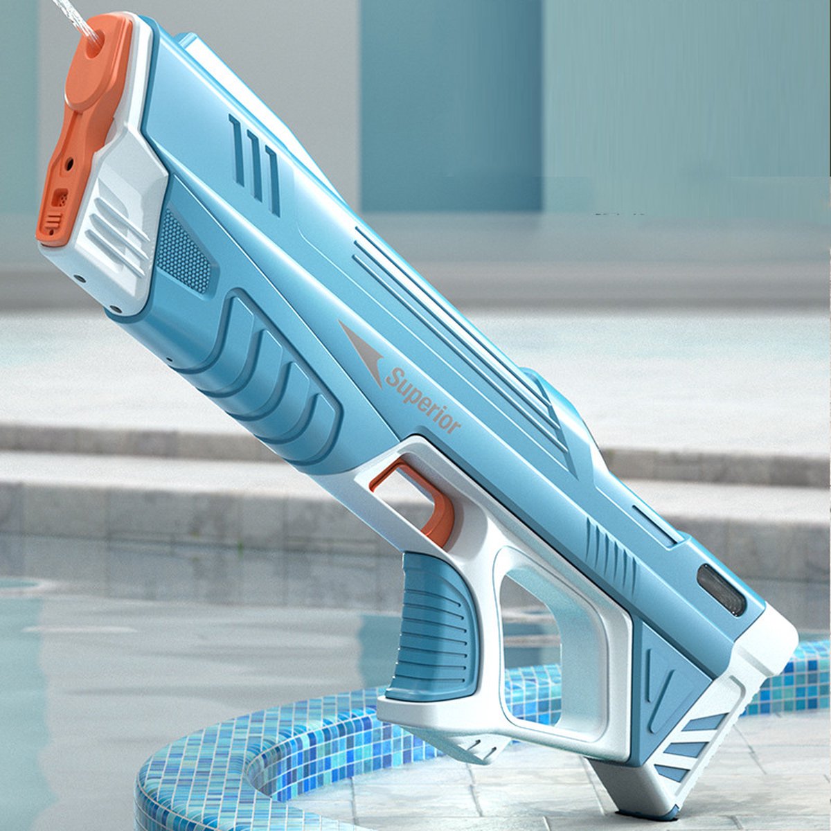 Océans - Pistolet à eau automatique bleu - Pistolet à eau électrique - Se  remplit