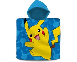 foto van Pokemon bad cape/poncho - 60 x 120 cm - katoen - voor kinderen