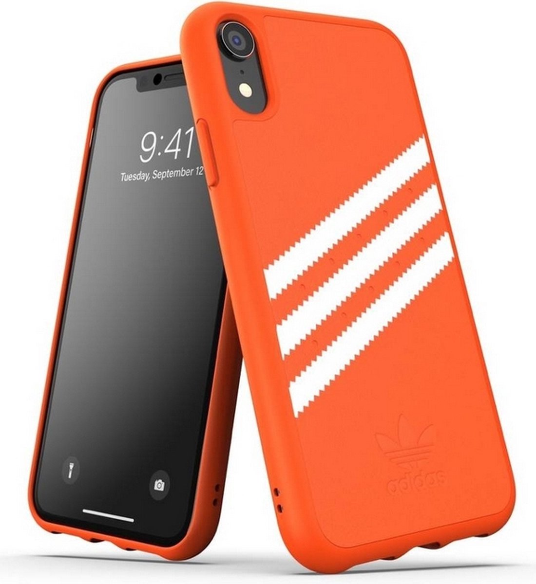 Adidas 3 Stripes Suede Back Case voor Apple iPhone XR 6.1