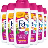 Bol.com Fa - Kids - Mermaid - Douche & Shampoo - Douchegel - Voordeelverpakking - 6 x 250 ml aanbieding