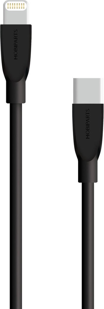 Mobiparts Apple Lightning to USB-C Kabel 2A 1m - Zwart