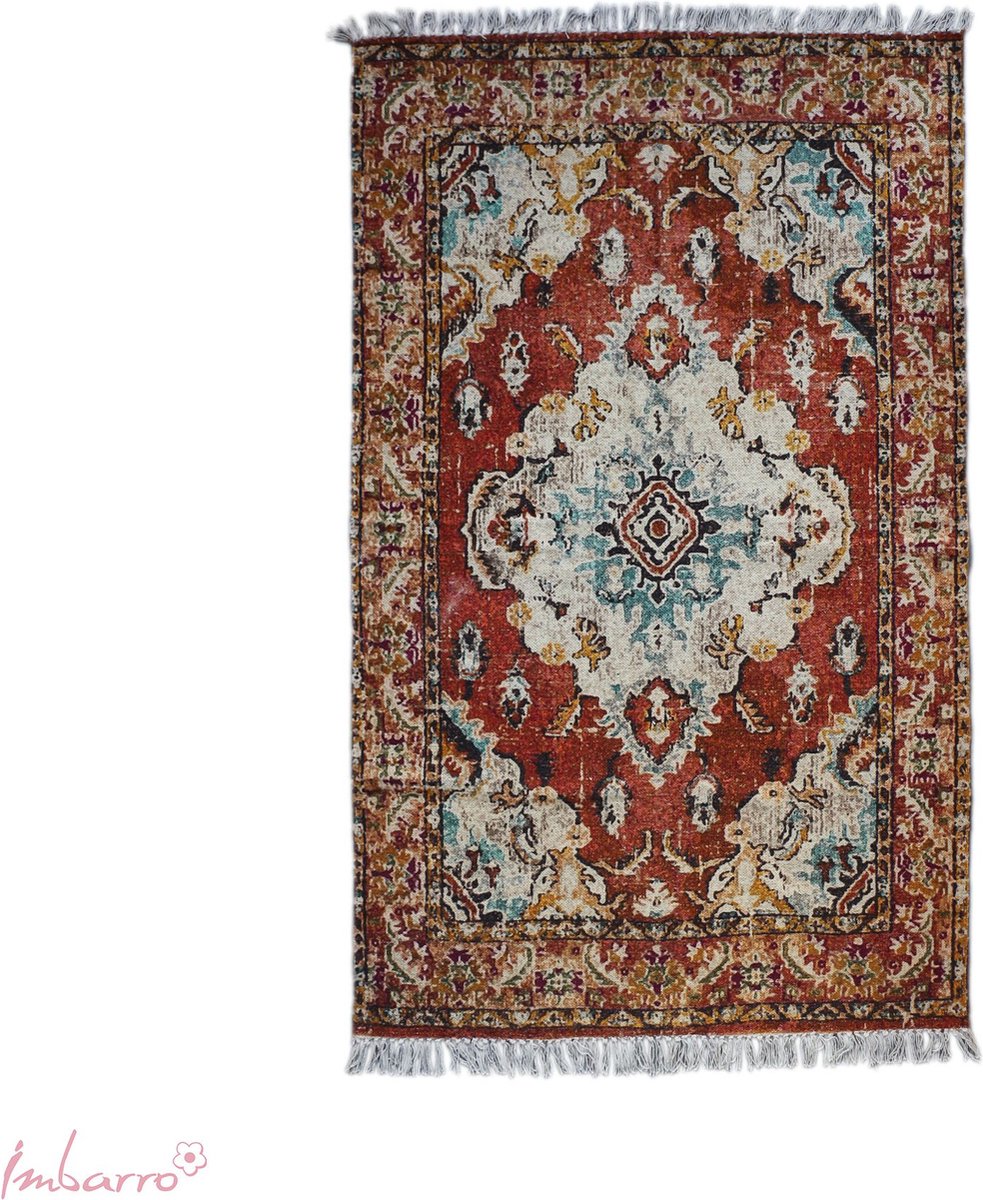Imbarro - Vloerkleed - Maudy - Vintage Bohemian - 100% Katoen - 130x180 cm