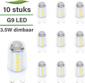 G9 ledlamp - 10-pack - 3.5W - Dimbaar - 2700K warm wit - 300 lumen - Vervangt 25/30W - 17 mm x 50 mm