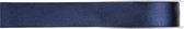 1x Hobby/decoratie navyblauwe satijnen sierlinten 1 cm/10 mm x 25 meter - Cadeaulint satijnlint/ribbon - Striklint linten navy