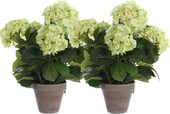 Hortensia kunstbloemen - 4 stuks - 50 cm - Woonaccessoires | Kunstplanten en Kunstbloemen