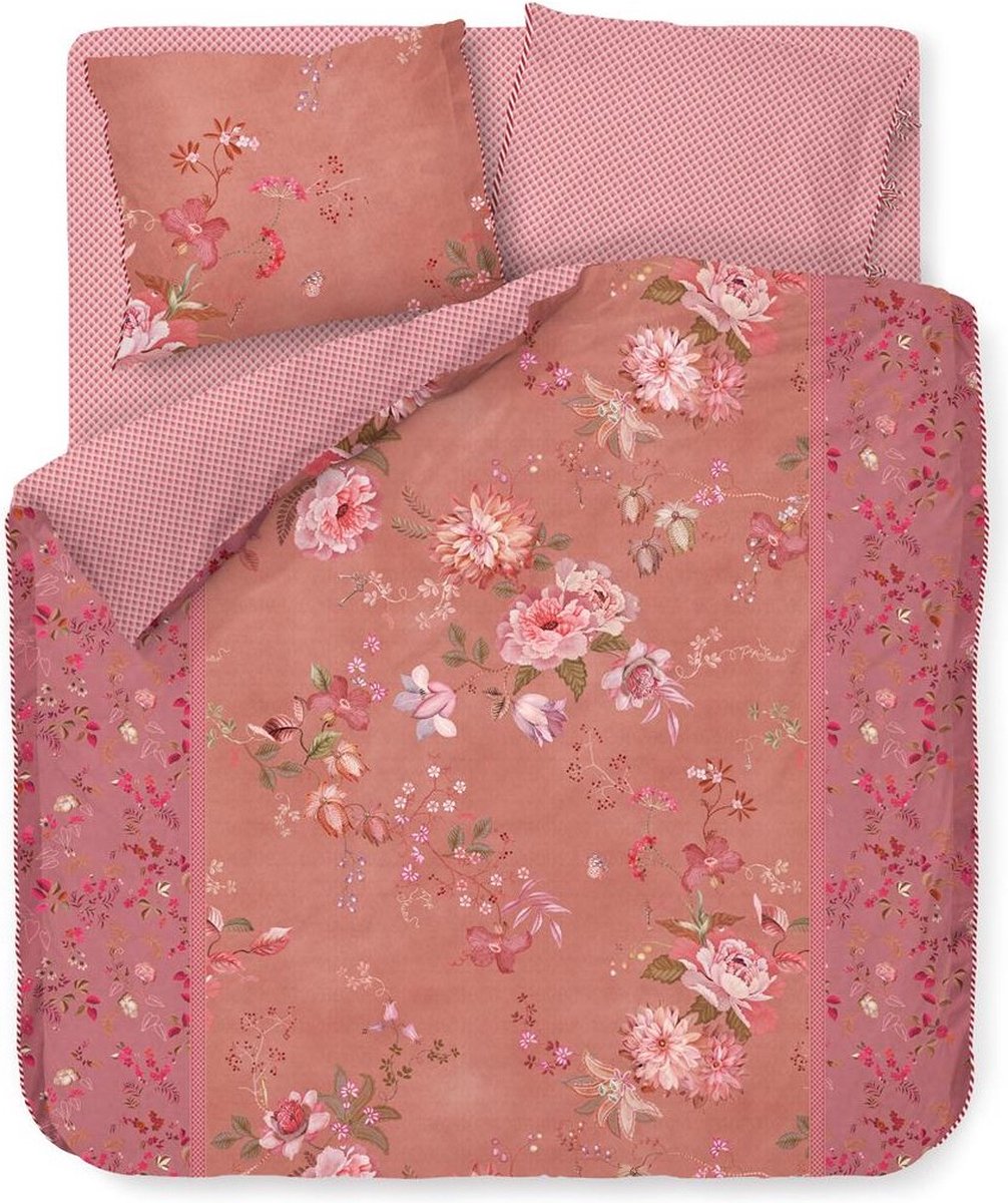 Pip Studio Tokyo Bouquet dekbedovertrek - Lits-Jumeaux - 240x200/220 - Roze