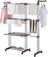 Homewell - droogtoren - uitschuifbare droogrek - kledingrek - uitschuifbaar wasrek - inklapbaar - droogtoren met wieltjes - wasrek staand - droogtorens - wasrekken