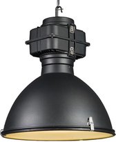 QAZQA sicko - Industriele LED Dimbare Smart Grote hanglamp incl. wifi met Dimmer - 1 lichts - Ø 53 cm - Zwart - Industrieel - Woonkamer | Slaapkamer | Keuken