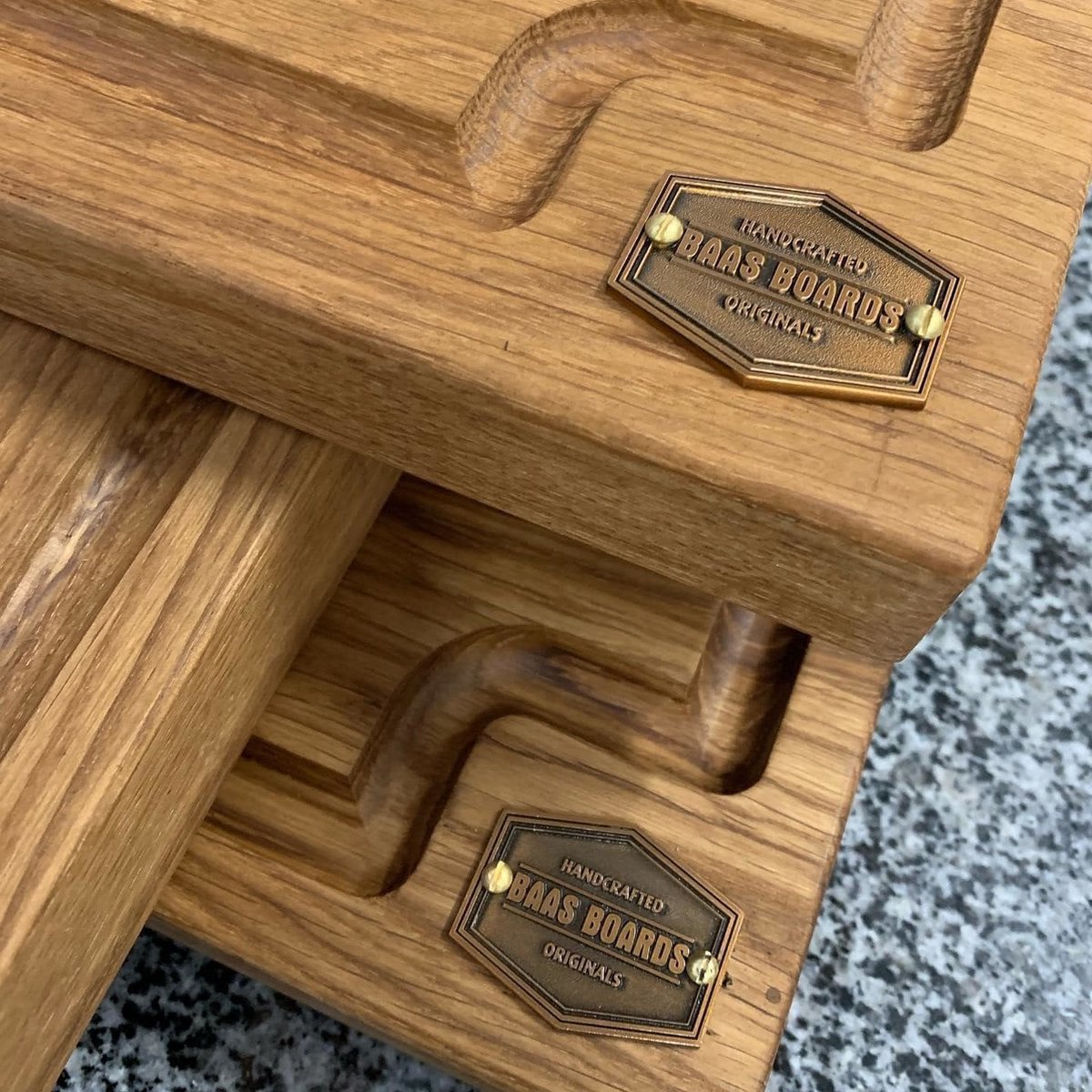 Baas Boards - Handgemaakt - Eikenhout - Serveerplank - Snijplank - 49x30x4cm