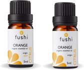 Fushi - Orange (Sweet) essential Oil - Organic - 5 ml - 2 Pak