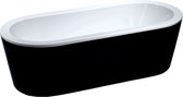 Baignoire acrylique autoportante Sanifun Nero 178 x 80 noir/blanc...