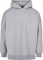 Build your Brand Oversized Cut On Sleeve Hoody BY199 - grey - XL
