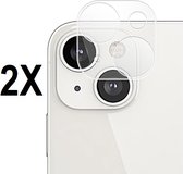 Screenz® - Camera lens protector geschikt voor iPhone 14 / 14 Plus - Screenprotector - Beschermglas - Glasplaatje geschikt voor iPhone 14 / iPhone 14 Plus - 2 stuks