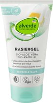 alverde NATURKOSMETIK Scheergel Biologische Aloë Vera Biologische Kamille, 150 ml