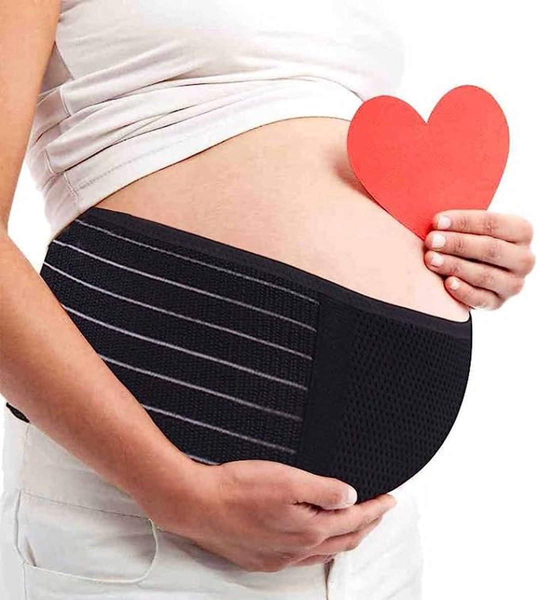 Zwangerschapsgordel voor zwangerschap, ondersteuning van taille en buik, ademend, comfortabel, verstelbaar, ter verlichting van rugpijn/bekkenpijn