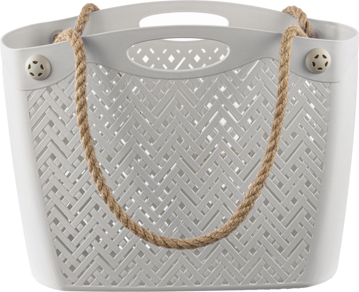 BranQ - Boodschappentas / Opbergmand - witte romper