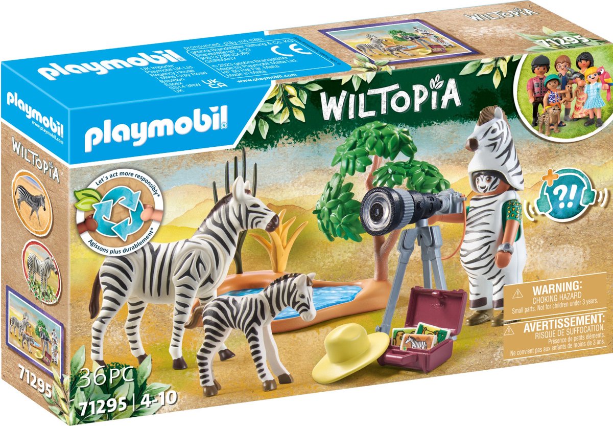 PLAYMOBIL Wiltopia - Onderweg met de dierenfotograaf constructiespeelgoed